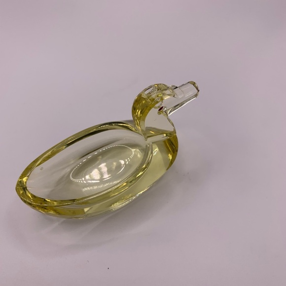 Vintage made in Germany yellow crystal duck tray - Picture 4 of 4